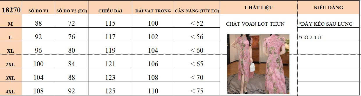 18270-Đầm voan suông A xẻ tà , cổ kết nút tàu  cách điệu ( voan, lót)_thumbnail_2