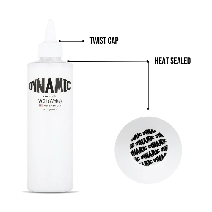 Mực trắng Dynamic WD1 - White (8oz)_thumbnail_2