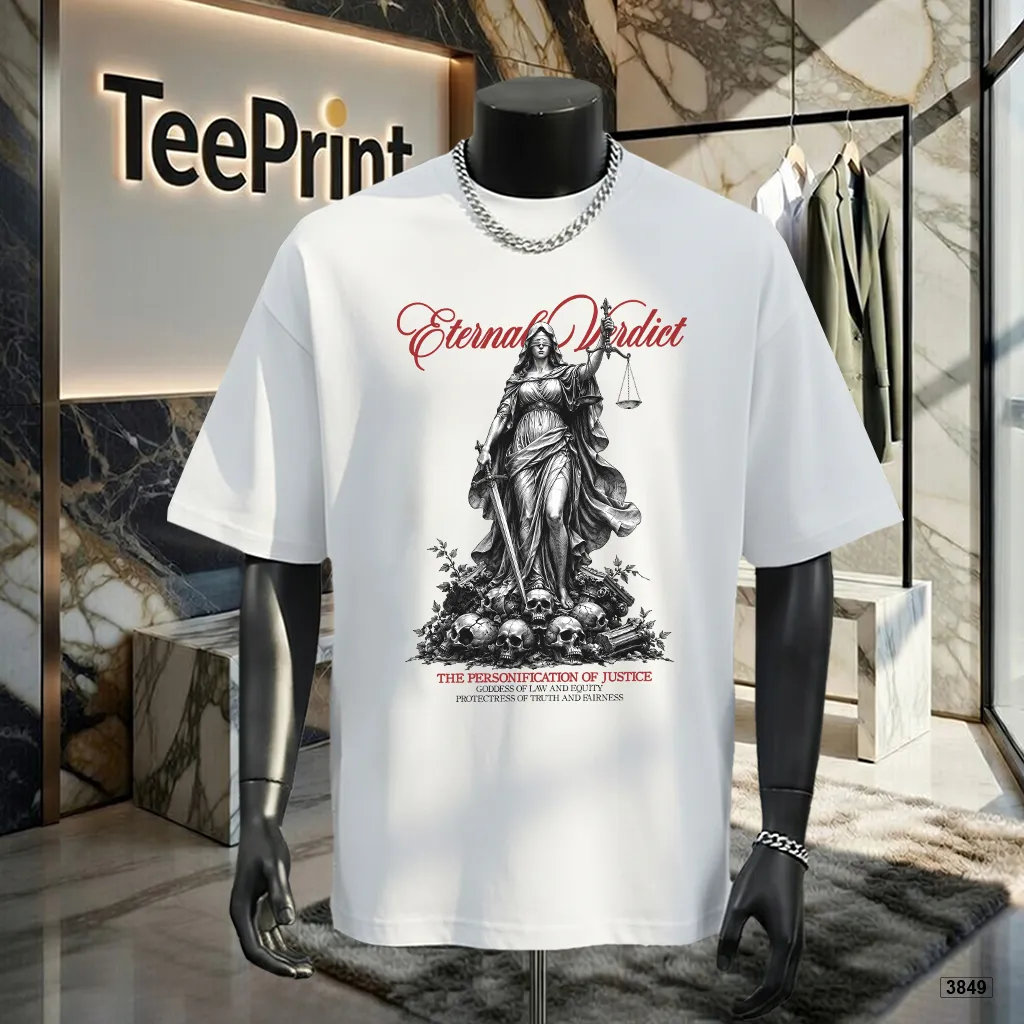 Áo thun nam form rộng phong cách cổ điển TeePrint 3849