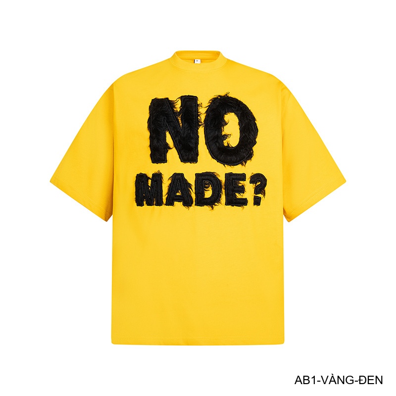 AB1 - Áo phông nam nữ unisex cổ tròn tay ngắn họa tiết NO MADE? phong cách streetwear mùa hè_thumbnail_24
