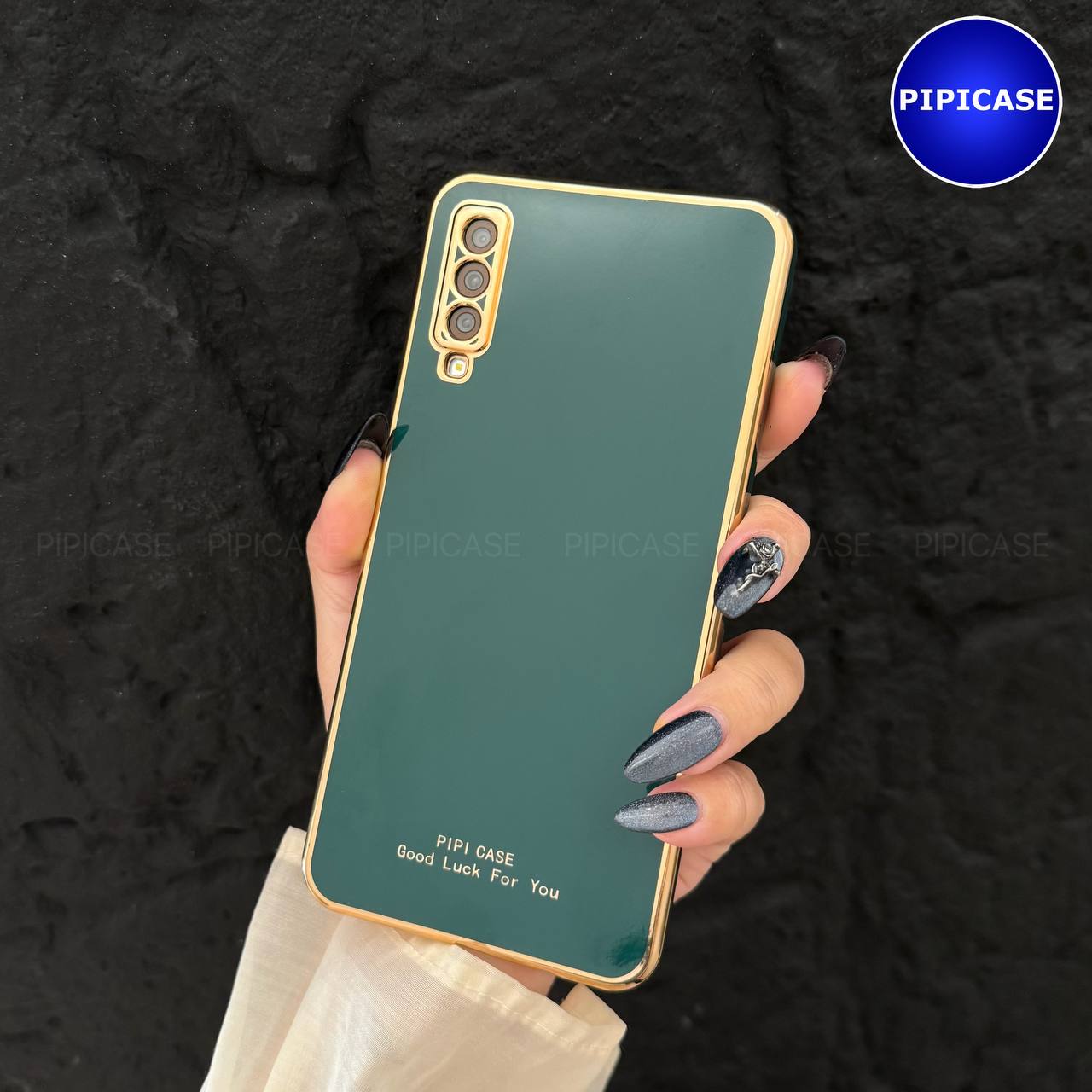 Ốp Lưng Samsung A7 2018 - Royal - Xanh Lá