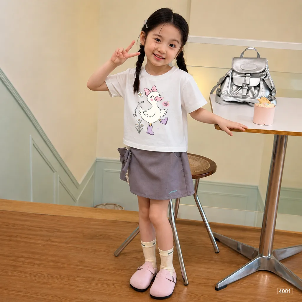 Áo thun bé gái Vịt con đáng yêu Kado 4001_thumbnail_4