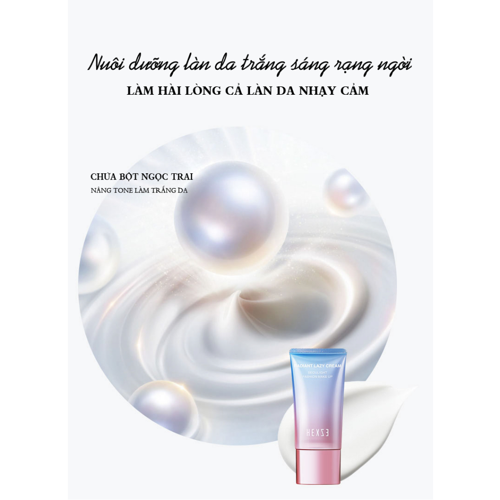 [HEXZE] Kem lười nâng tone dưỡng da Hexze Radiant Lazy Cream 50g_thumbnail_3