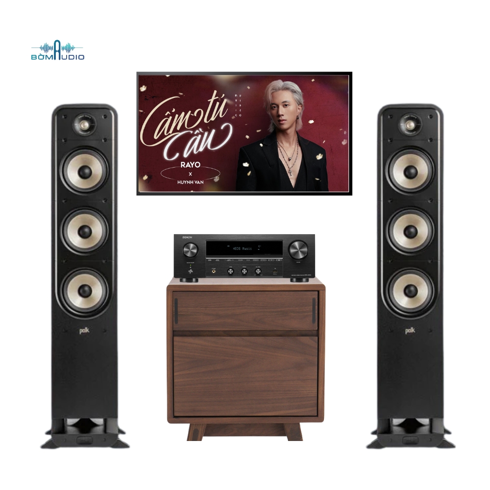 Combo Amply DENON DRA-900H + Loa Cột POLK AUDIO SIGNATURE ELITE ES60 – B443_thumbnail_1
