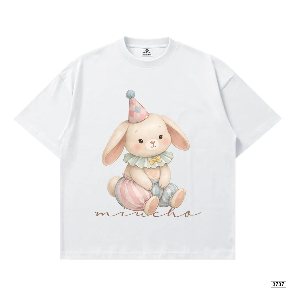 Áo thun boxy nữ thời trang mùa hè Bunny đáng yêu Miucho 3737_thumbnail_9
