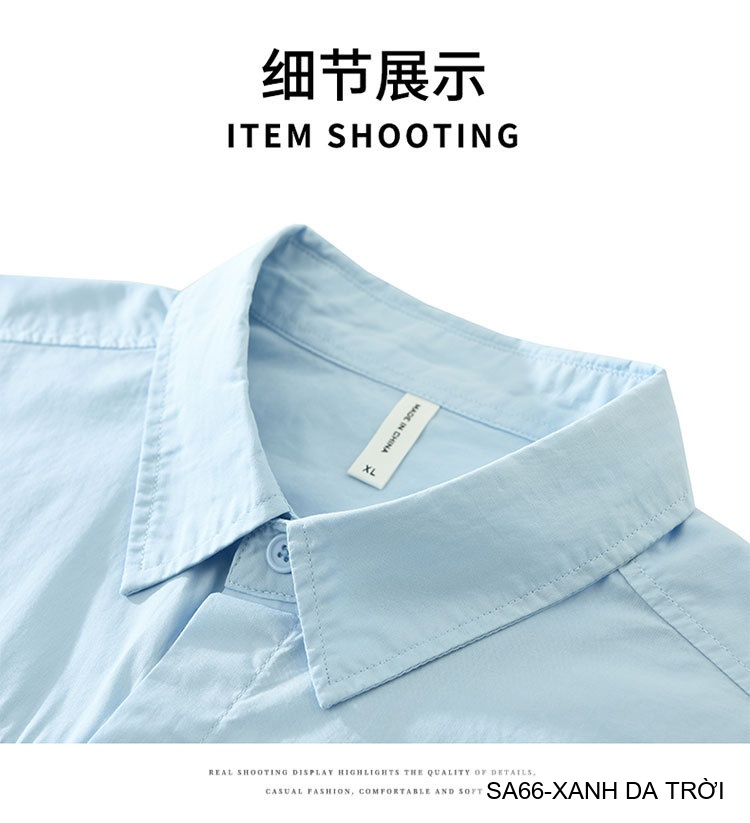 SA66 - Áo sơ mi nam ngắn tay thêu cá kiểu Nhật, cotton 100%, form rộng thoải mái, phong cách tươi mới_thumbnail_19