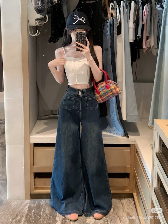 Lucas - Quần Jeans DIDO 3522 ống suông loe ốp túi trước_thumbnail_4