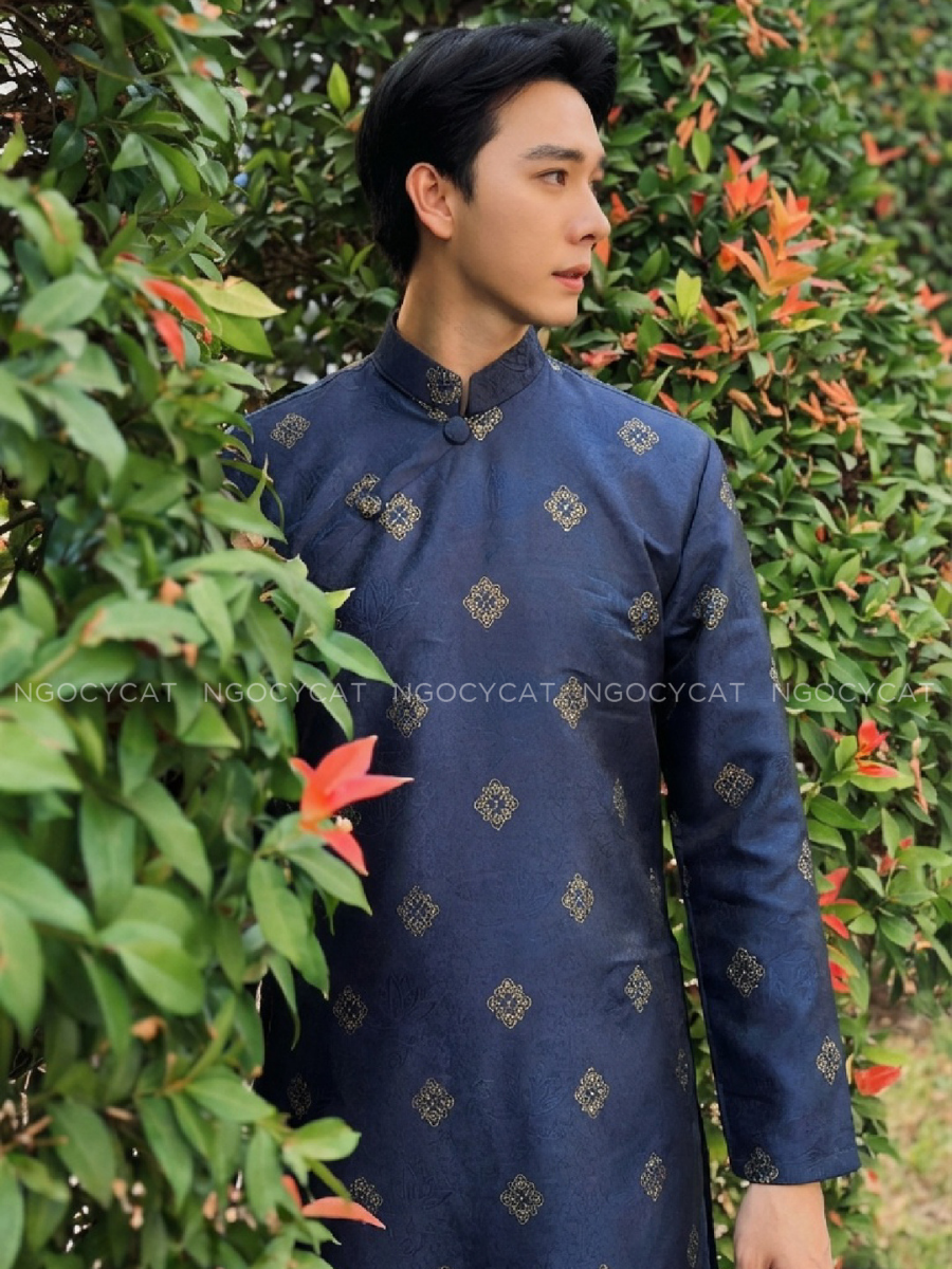 Áo Dài Nam Màu Xanh Thoi_thumbnail_3