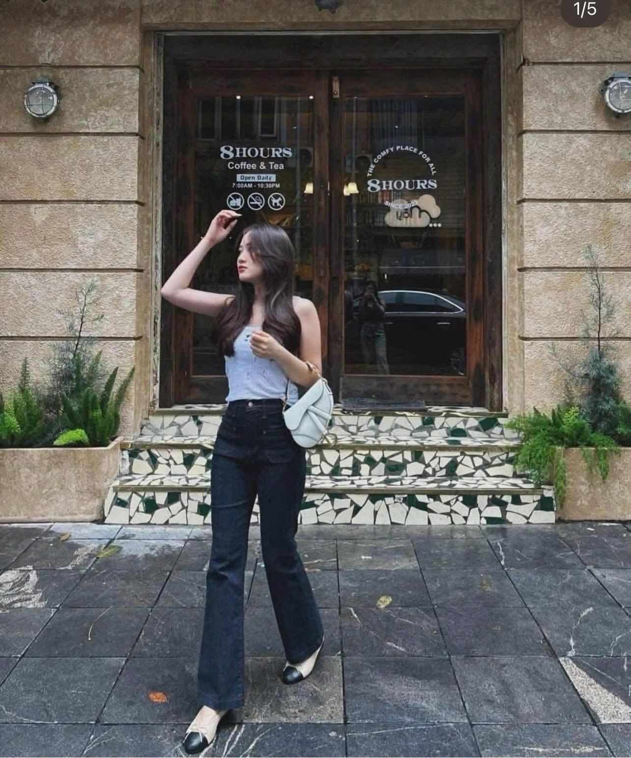 Quần jean suông đậm phối 2 túi trước_thumbnail_1