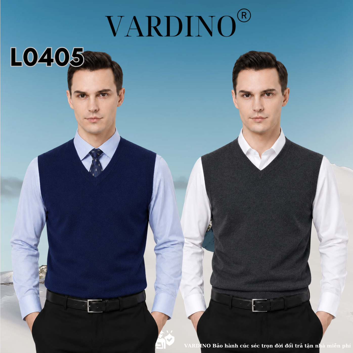 Áo gile len nam Vardino L0506