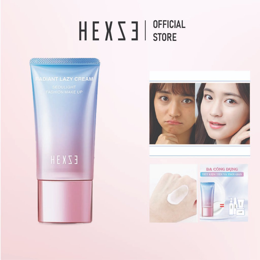 [HEXZE] Kem lười nâng tone dưỡng da Hexze Radiant Lazy Cream 50g