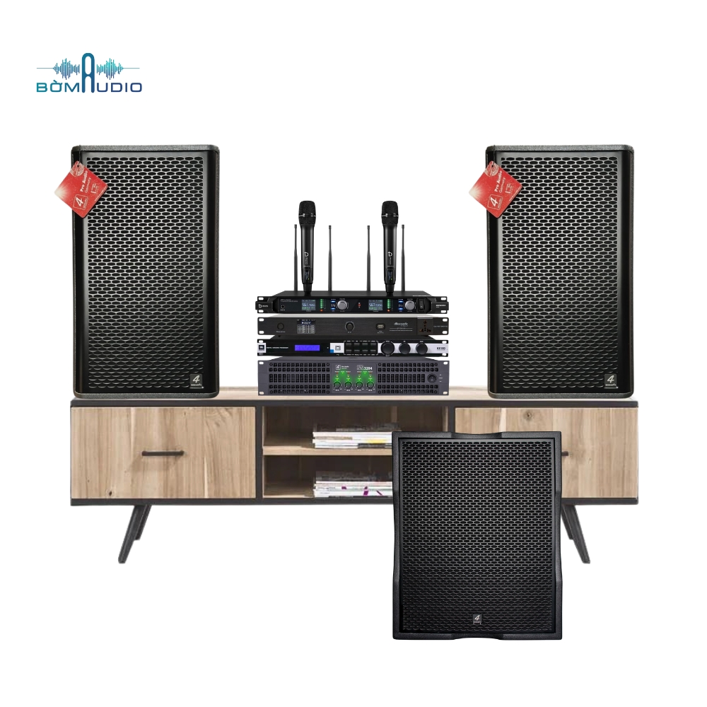Combo Karaoke 4M4 Vang Số JBL KX180A + Micro DB S750PRO MKII + Cục Đẩy 4ACOUSTIC SQ-3204  + Quản Lý Nguồn DBACOUSTIC SP 10PLUS + Loa Full 4ACOUSTIC PCS - V12 + Loa Sub 4ACOUSTIC 118BS