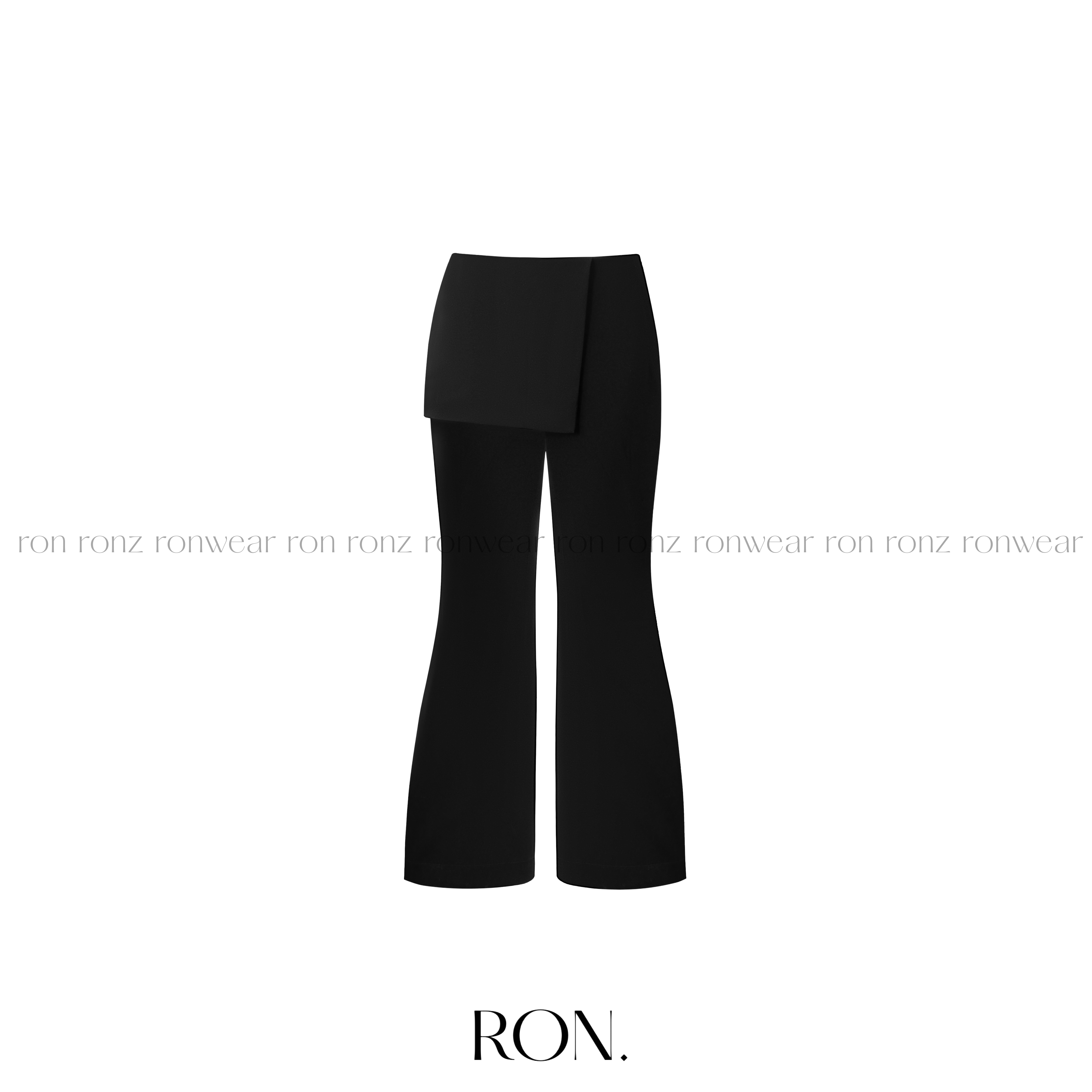 Quần loe vạt váy