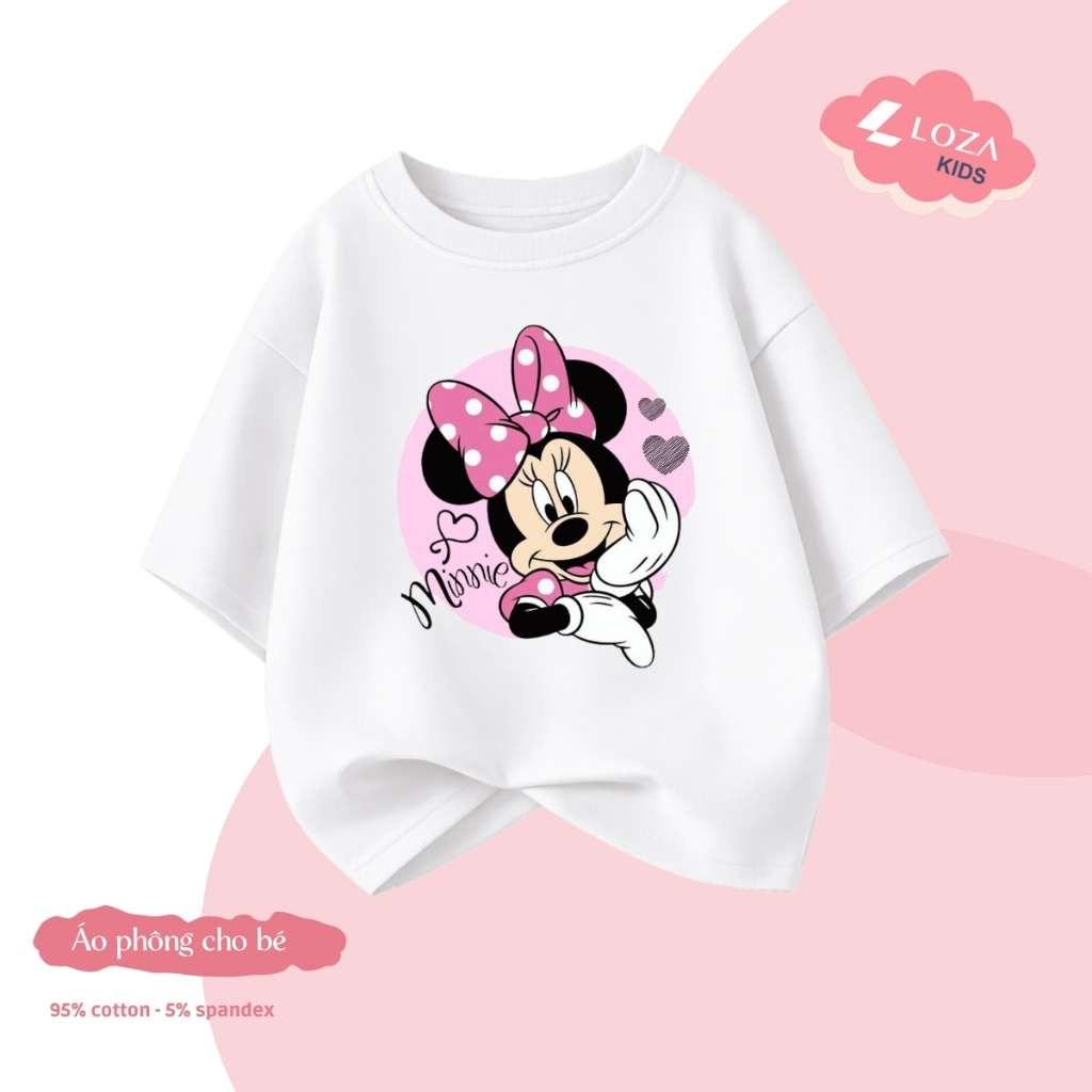 Áo phông bé gái hình MINNIE nhiều mẫu - Loza Kids CA014_thumbnail_7