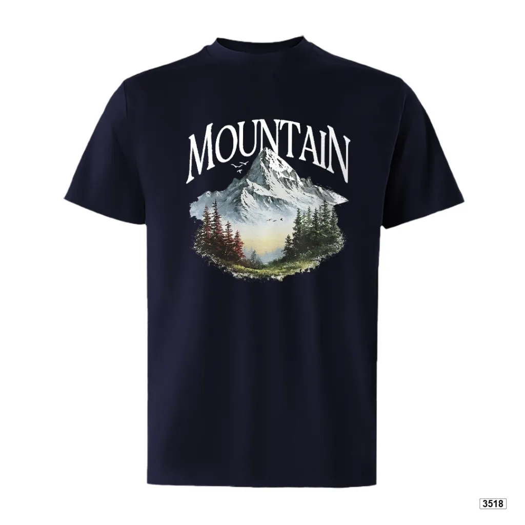 Áo thun nam form rộng Mountain TeePrint 3518_thumbnail_12