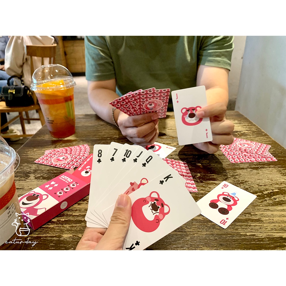 Bộ Bài Tây GẤU DÂU siêu đáng iu - hàng hot trend độc quyền LOTSO BEAR - STRAWBERRY BEAR POKER_thumbnail_3