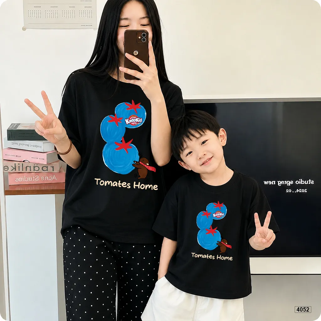 Áo thun mẹ và bé gia đình Cà chua đáng yêu Kado 4052_thumbnail_4