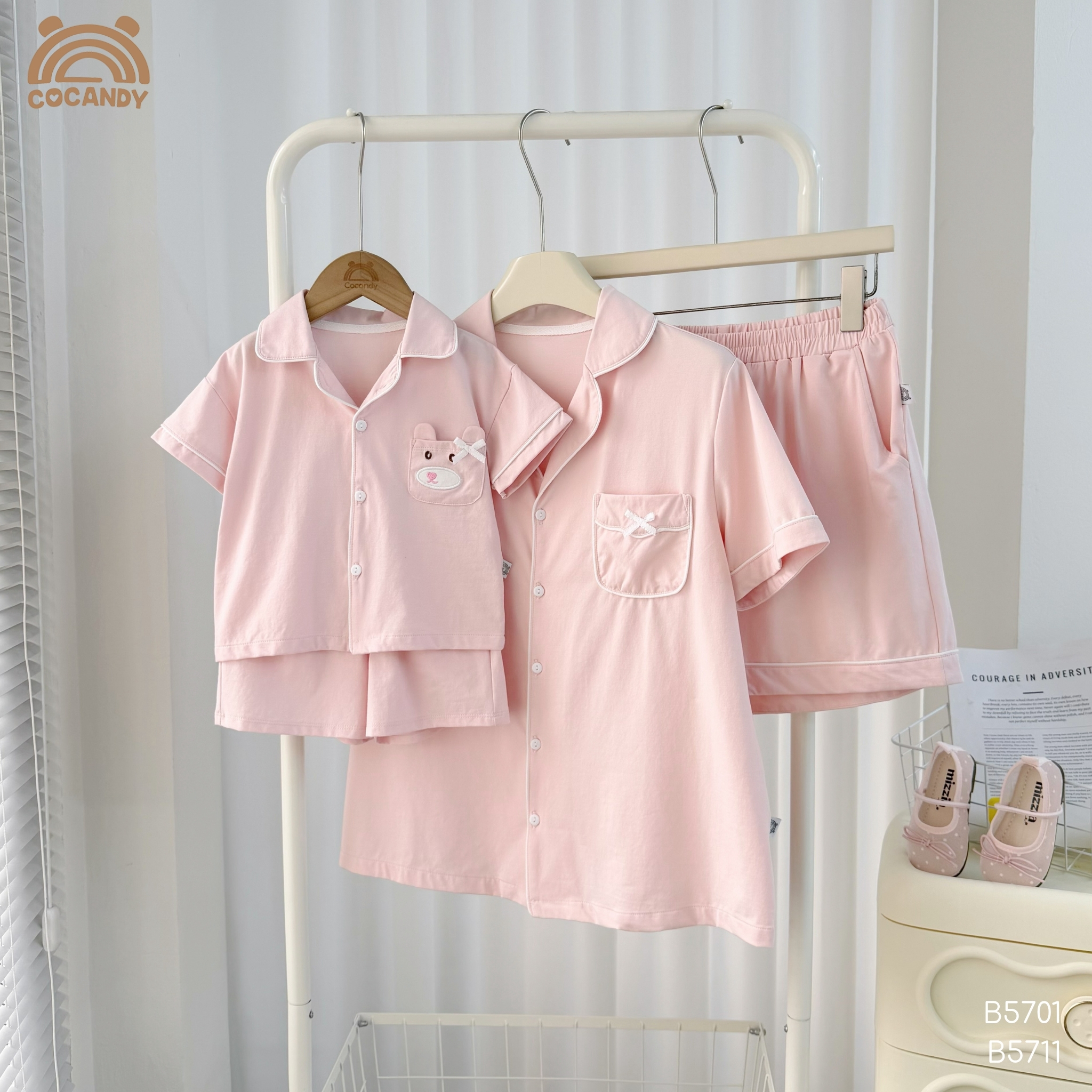 Bộ cộc pijama HỒNG túi nơ NỮ_thumbnail_3