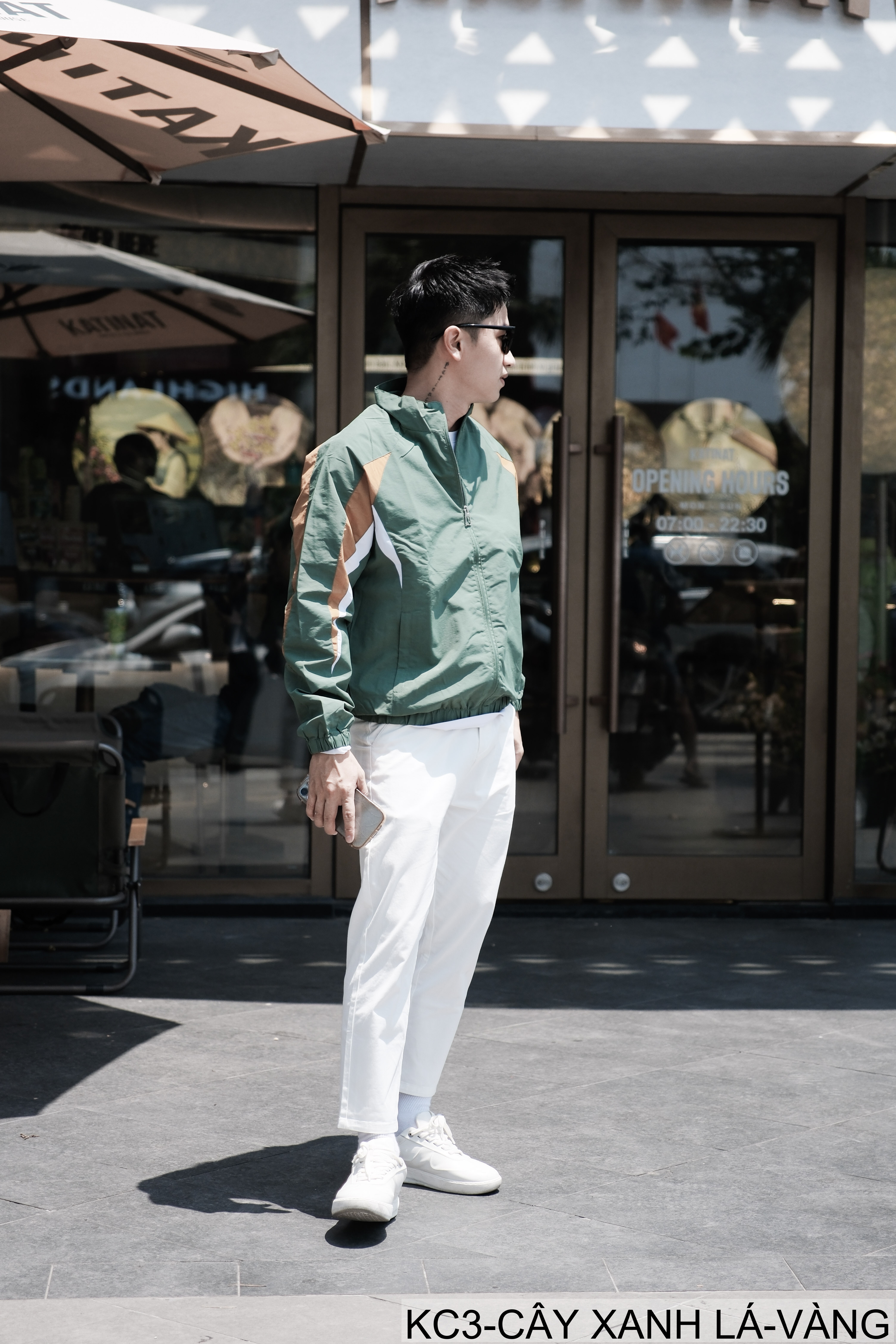 KC3 - Áo khoác nam cổ đứng phối màu năng động, chất polyester thoáng mát, form regular phù hợp xuân thu_thumbnail_14