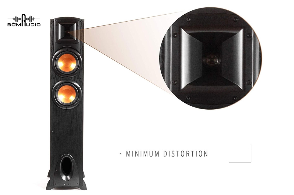 2.54cm diameter Treble speaker with Linear Travel Suspension (LTS) sound-proofing ring structure, light and hard Aluminum membrane