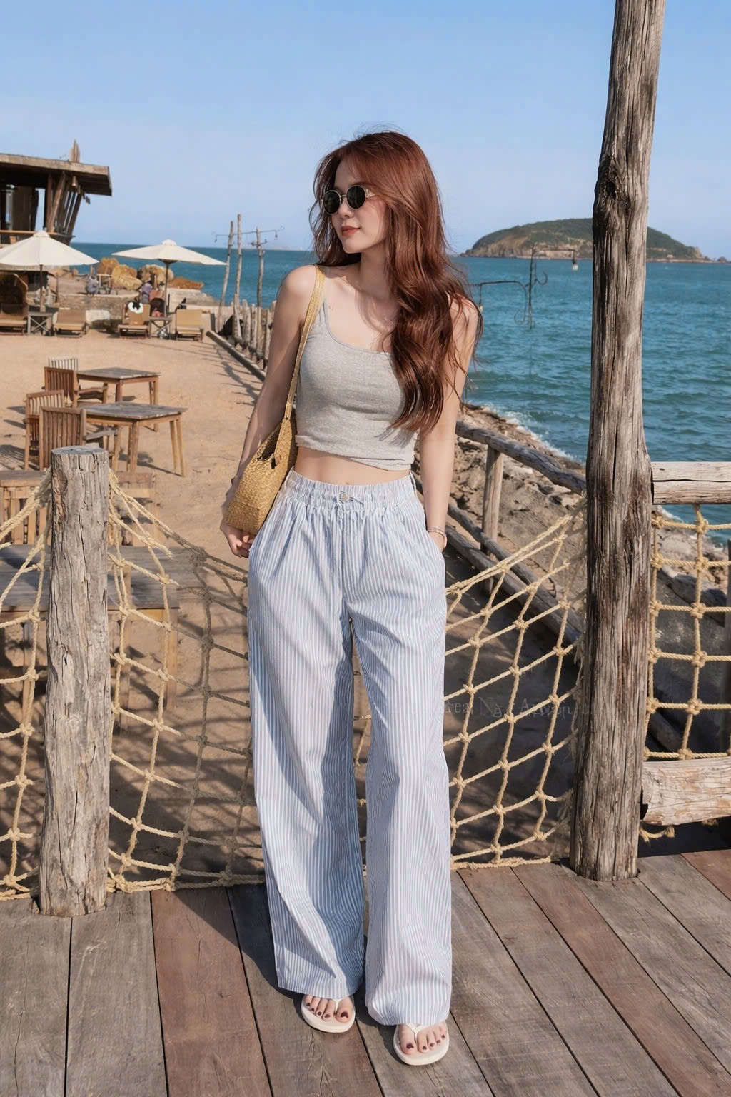 Quần Baggy Nữ  kẻ phối dây thời trang PH.225 (C) (9990)_thumbnail_2