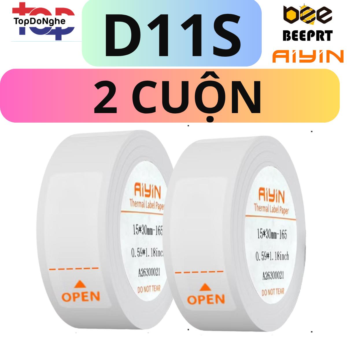 Giấy In Nhãn Nhiệt Máy in AIYIN / PIKDIK / BEEPRT D11S / D11 Pro / B21 – Sticker Dán Chống Nước, Chống Rách, In Nét Cao_thumbnail_2