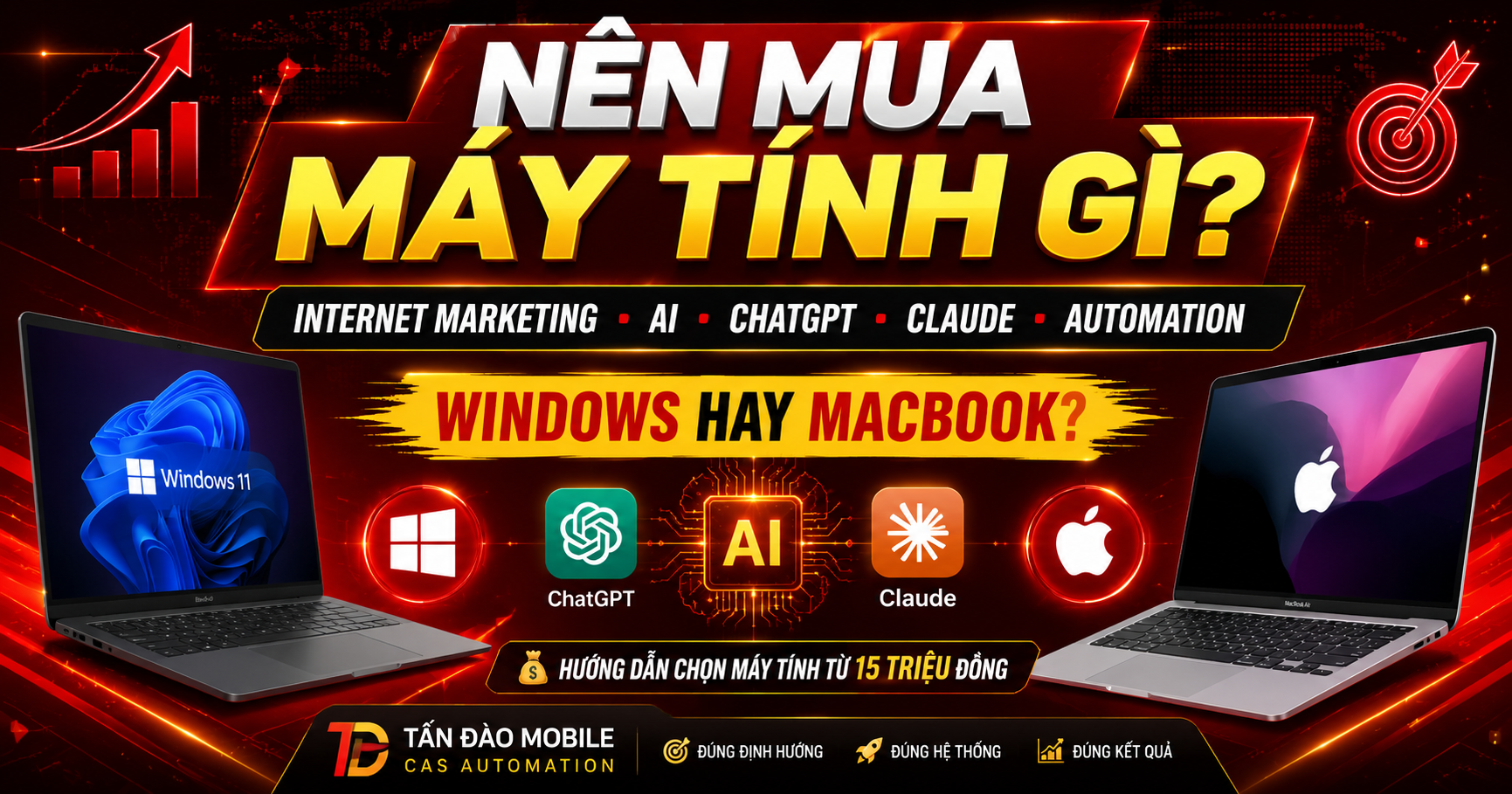 Nên Mua Máy Tính Gì Để Học Internet Marketing, AI Và Kinh Doanh Online Năm 2026?