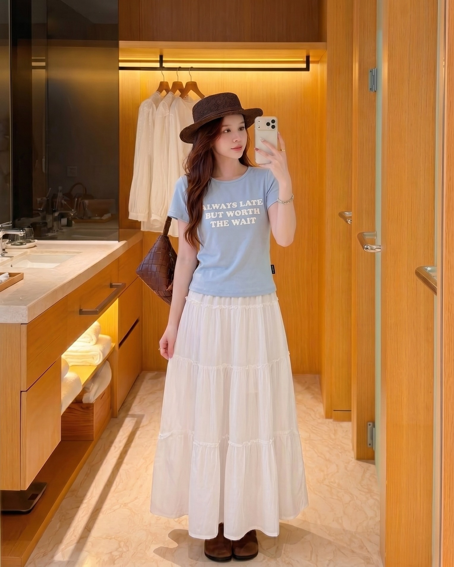 Áo Thun Nữ Slimfit ALWAYS LATE NT.2600033 (B) (0687)_thumbnail_3