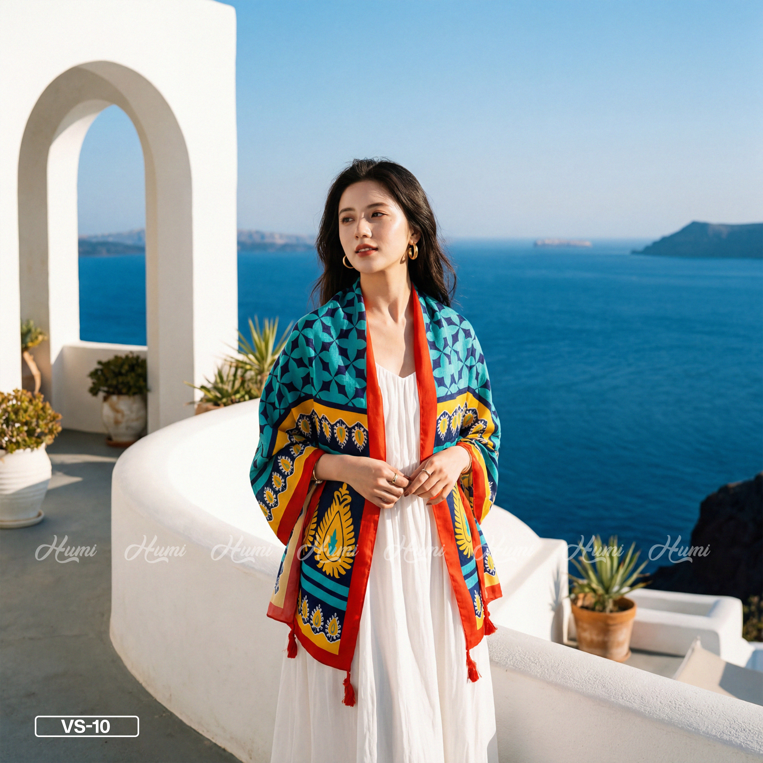 KHĂN HỌA TIẾT THỔ CẨM (VS10)