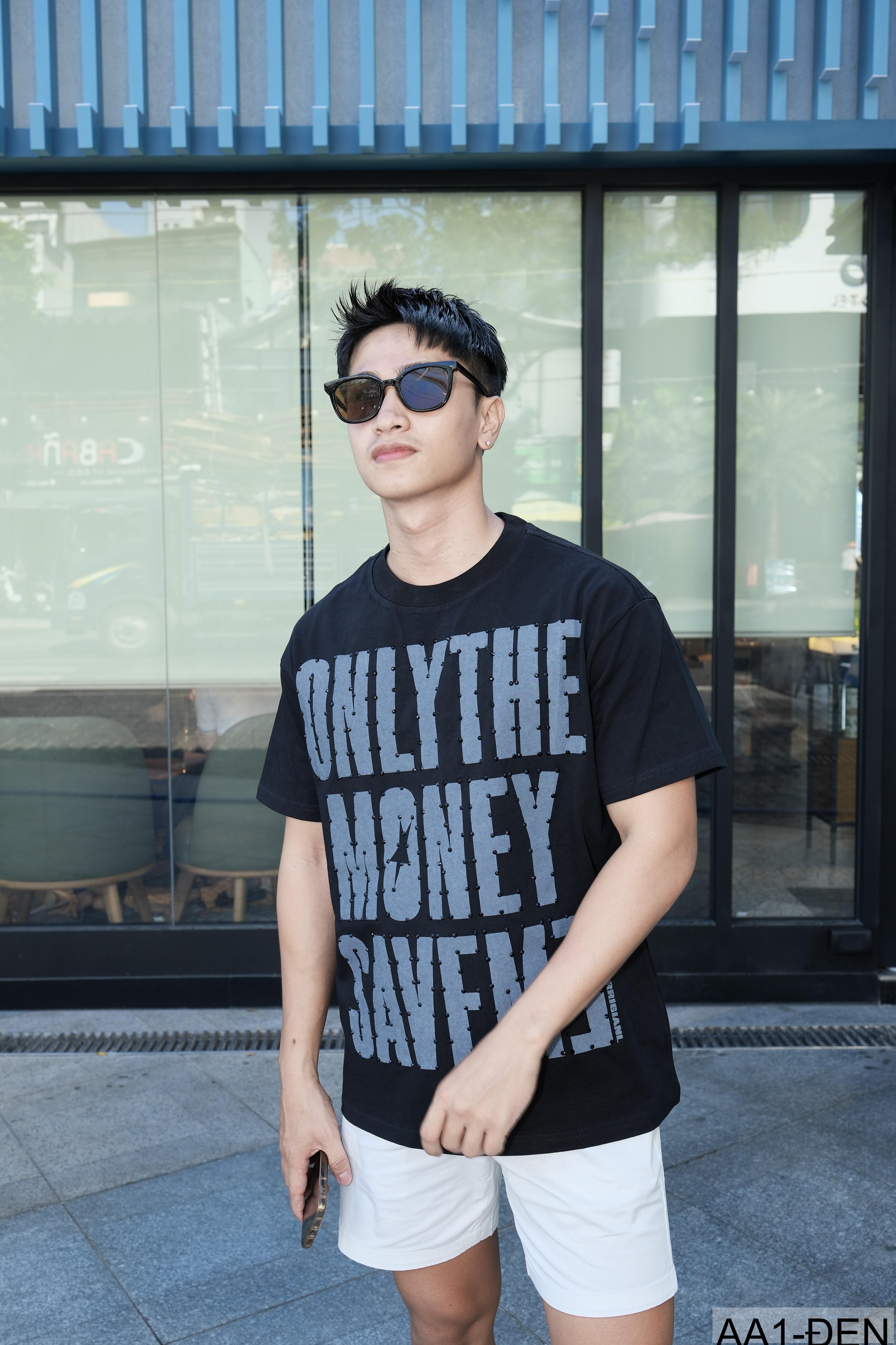 AA1 - Áo thun nam cổ tròn in chữ retro phong cách streetwear, cotton , dáng vừa vặn, 4 màu thời thượng_thumbnail_7