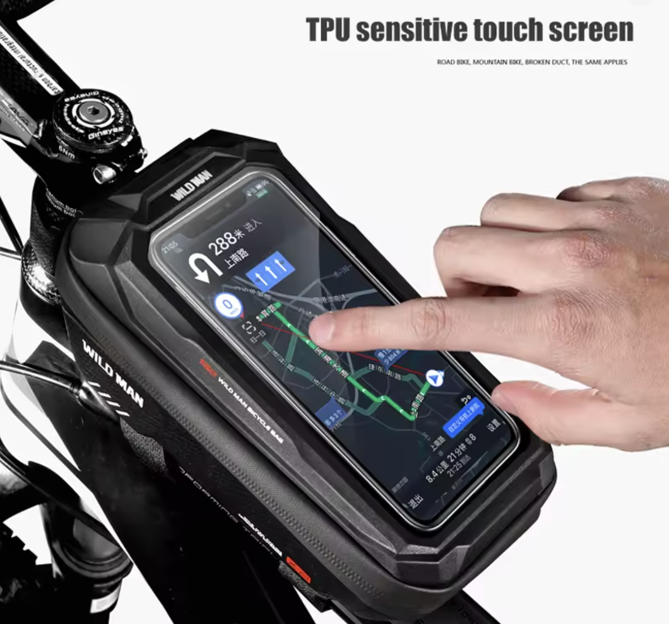 SOPORTE DE CELULAR PARA BICICLETA ESTUCHE IMPERMEABLE