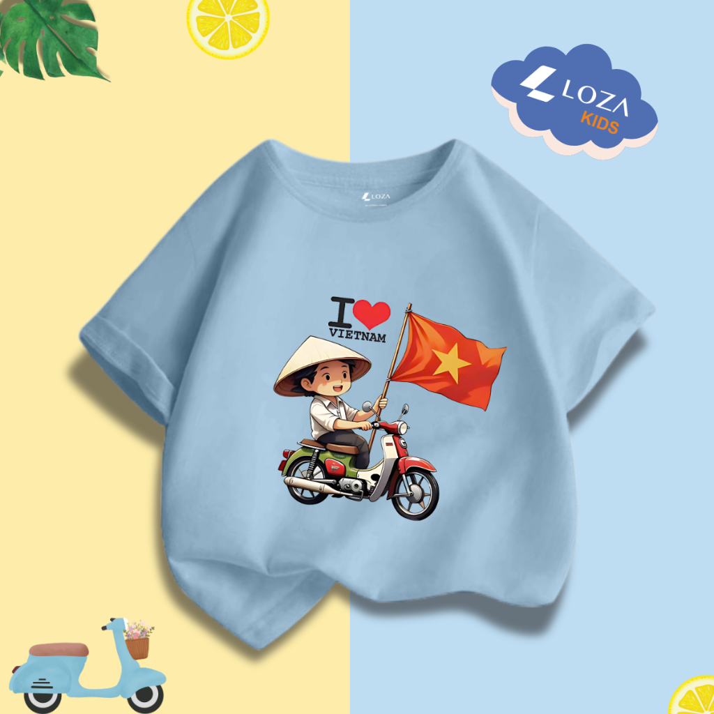 [XẢ KHO SIZE 110] Áo phông cho bé trai/bé gái - Quần áo trẻ em từ 15-18kg - Loza Kids XA008_thumbnail_29