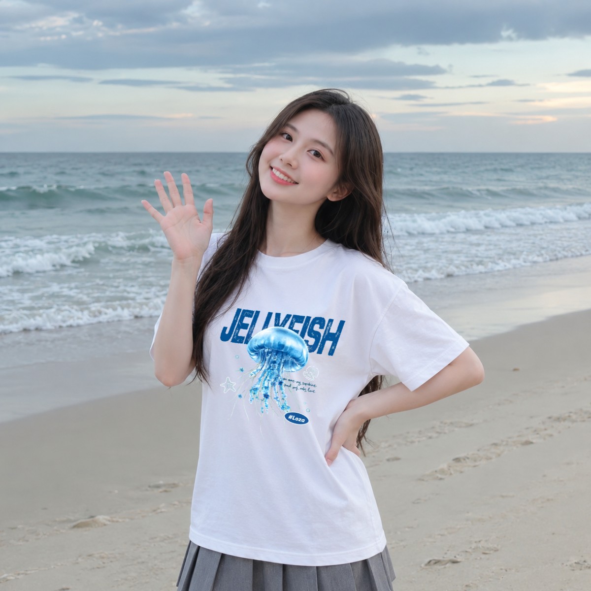[Form Rộng] Áo phông in hình BST Biển - Loza G0193_thumbnail_7