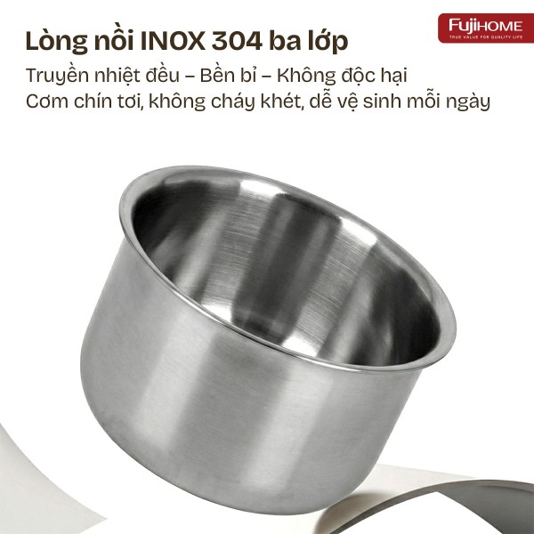 Nồi cơm điện Fujihome Inox LowSugar RC10BLS_thumbnail_10