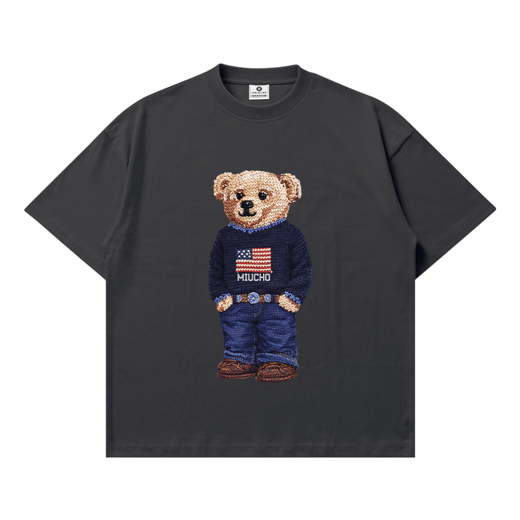 Áo thun boxy nam nữ Teddy đứng form Miucho 3460_thumbnail_11