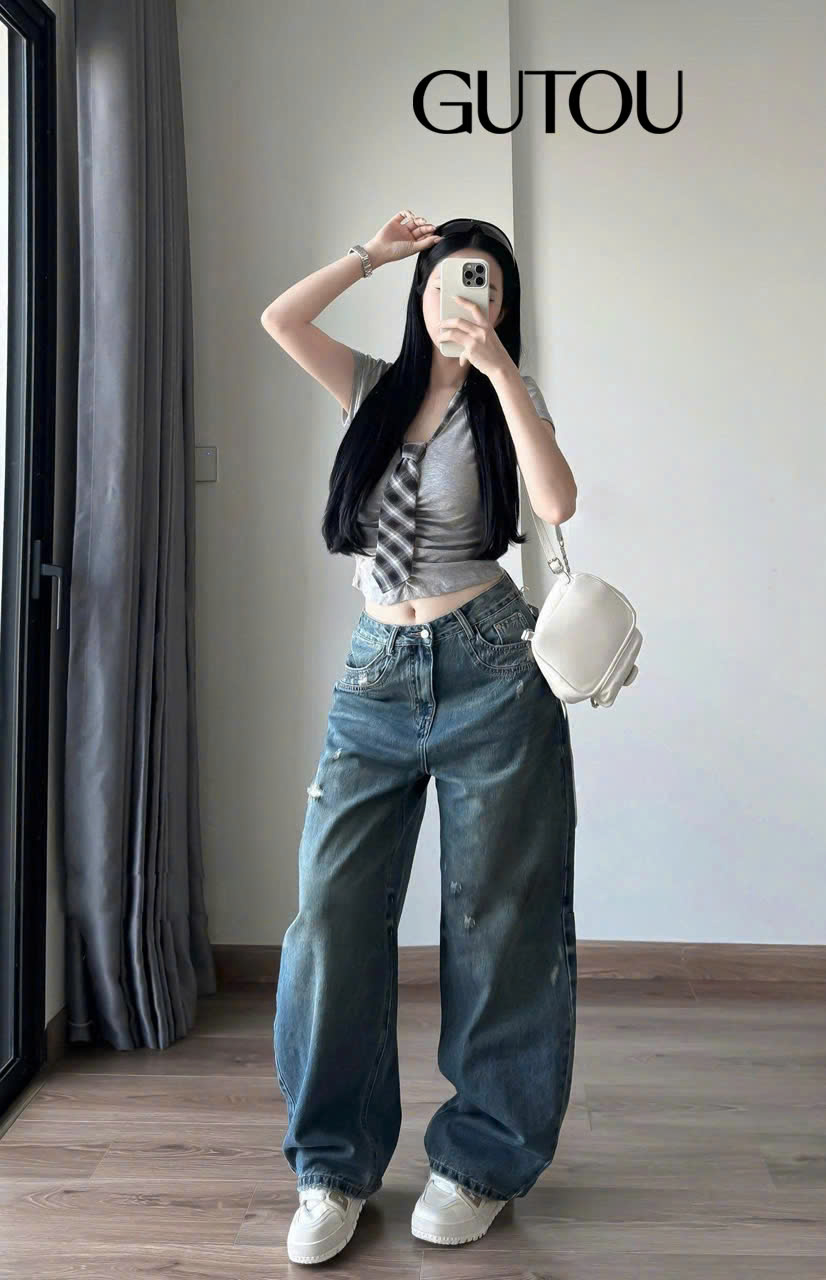 [ GUTOU ] Quần Jean Baggy Klyra_thumbnail_1