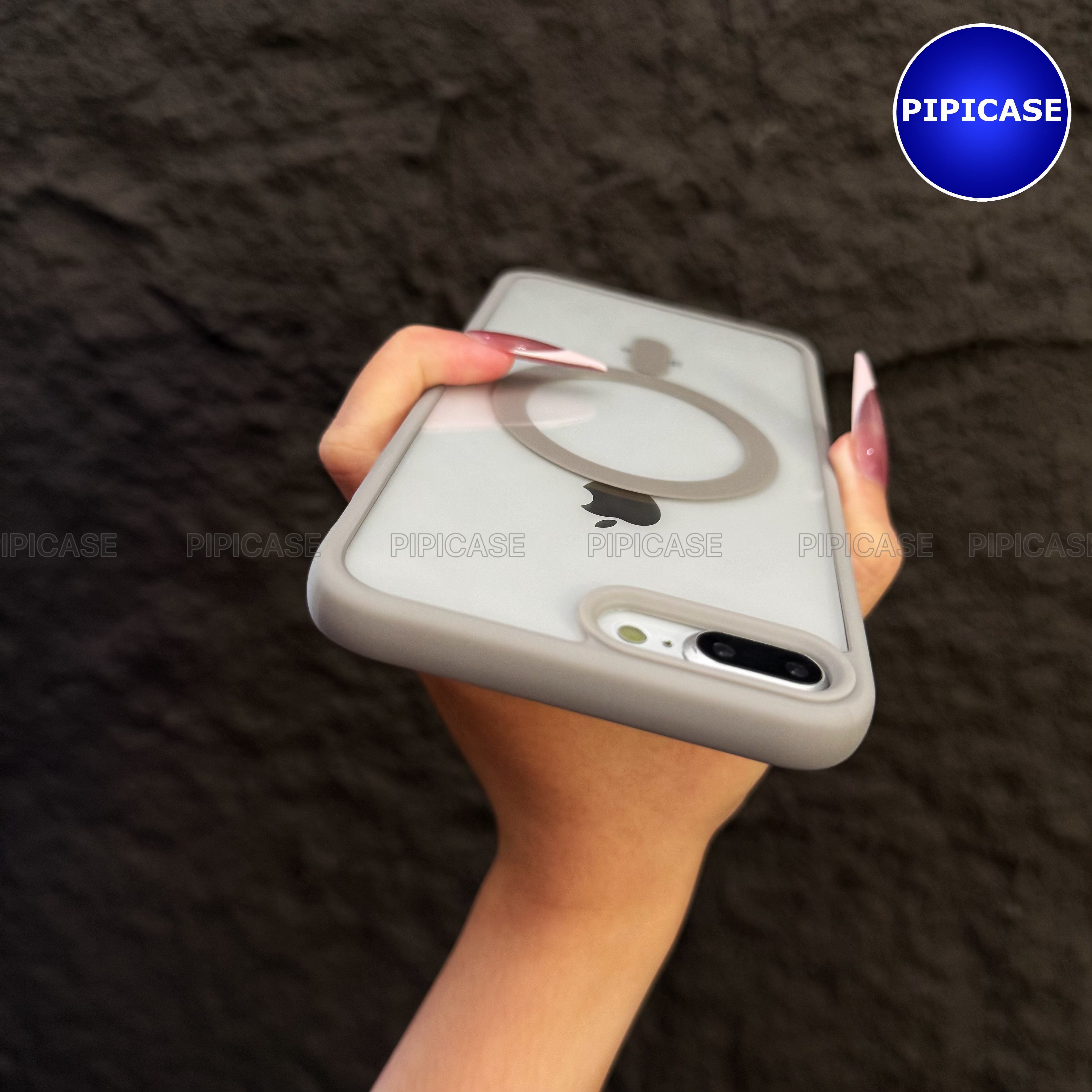 Ốp Lưng iPhone 7 Plus / 8 Plus - Chic - Xám_thumbnail_9