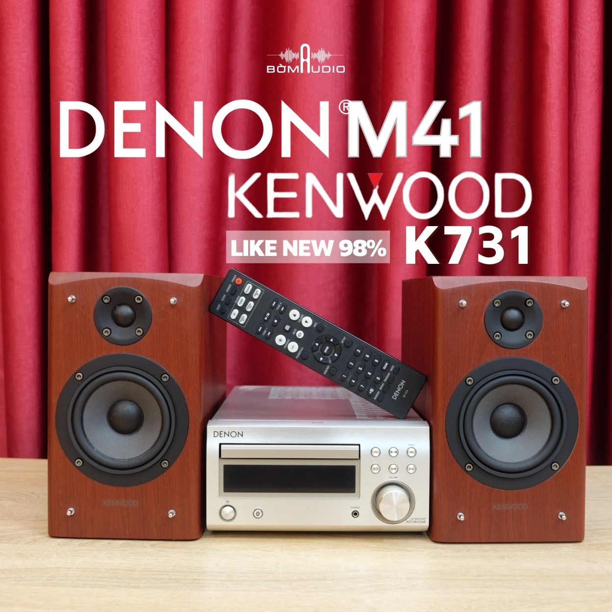 [LIKENEW 98%] Dàn Âm Thanh Mini DENON M41 vs KENWOOD K731_thumbnail_0