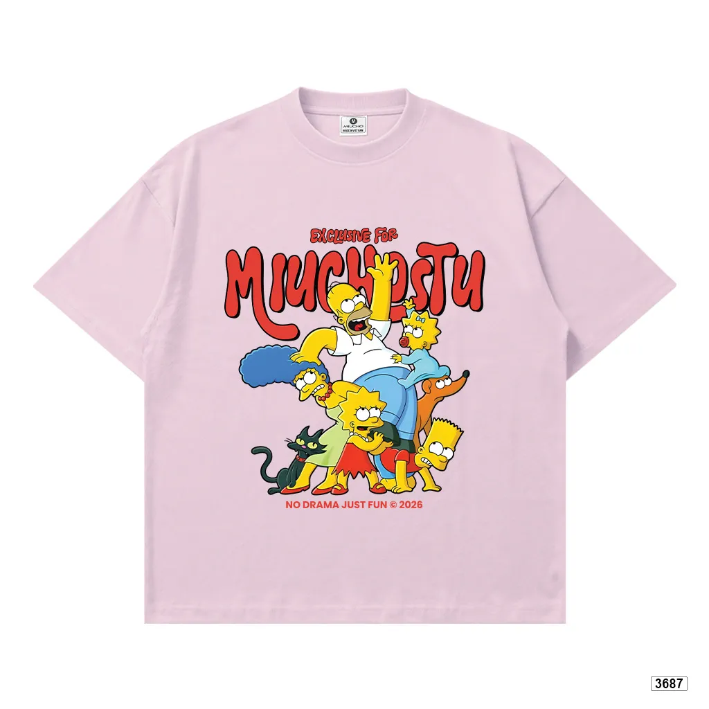 Áo thun nam nữ form boxy Gia đình Simpsonn Miucho 3687_thumbnail_17