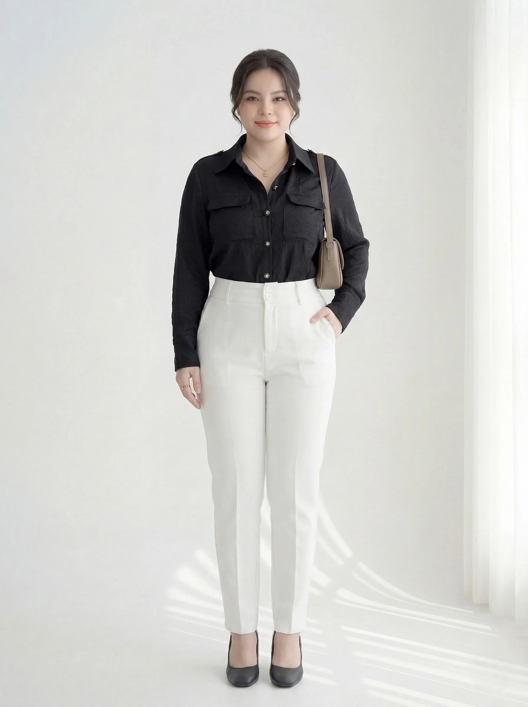 BIGSIZE NỮ- Quần baggy form ôm dành cho nàng béo 55-90kg