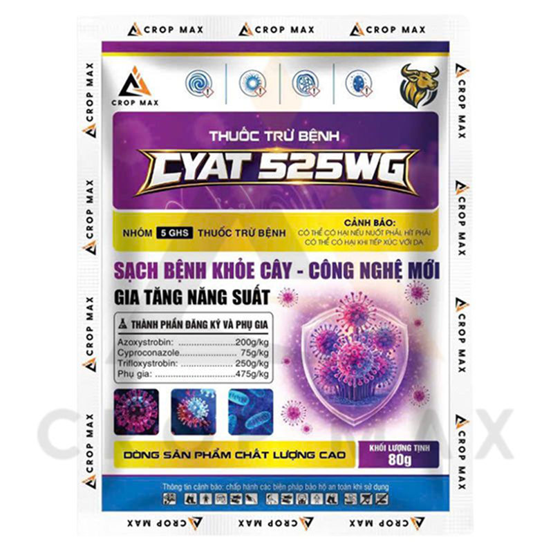 CYAT 525WG – Thuốc trừ bệnh phổ rộng, sạch bệnh nhanh, phục hồi cây mạnh