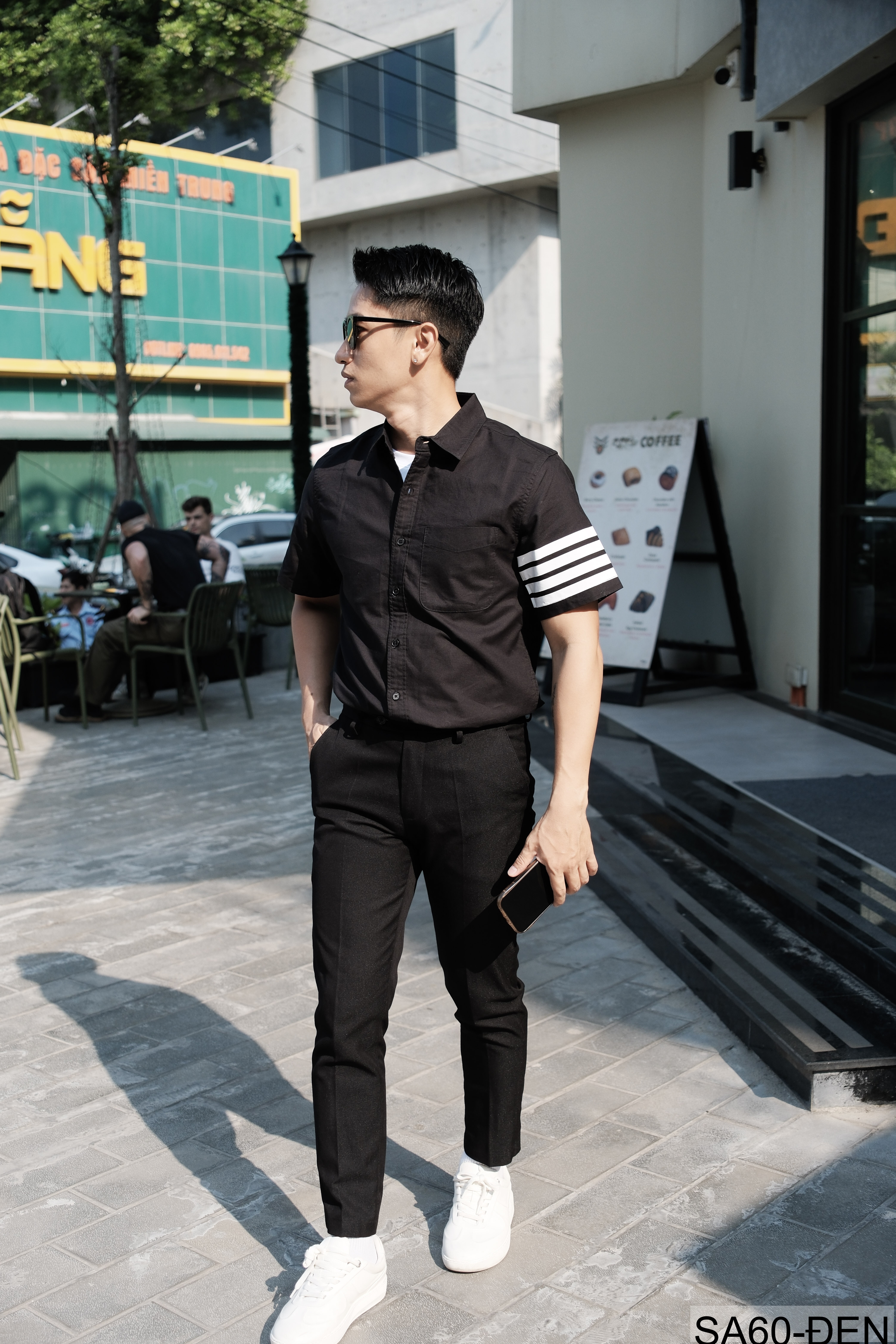 SA60 - Áo Sơ Mi Nam Tay Ngắn Phong Cách Nhật Bản Chất Cotton Thoáng Mát Đa Dụng_thumbnail_33