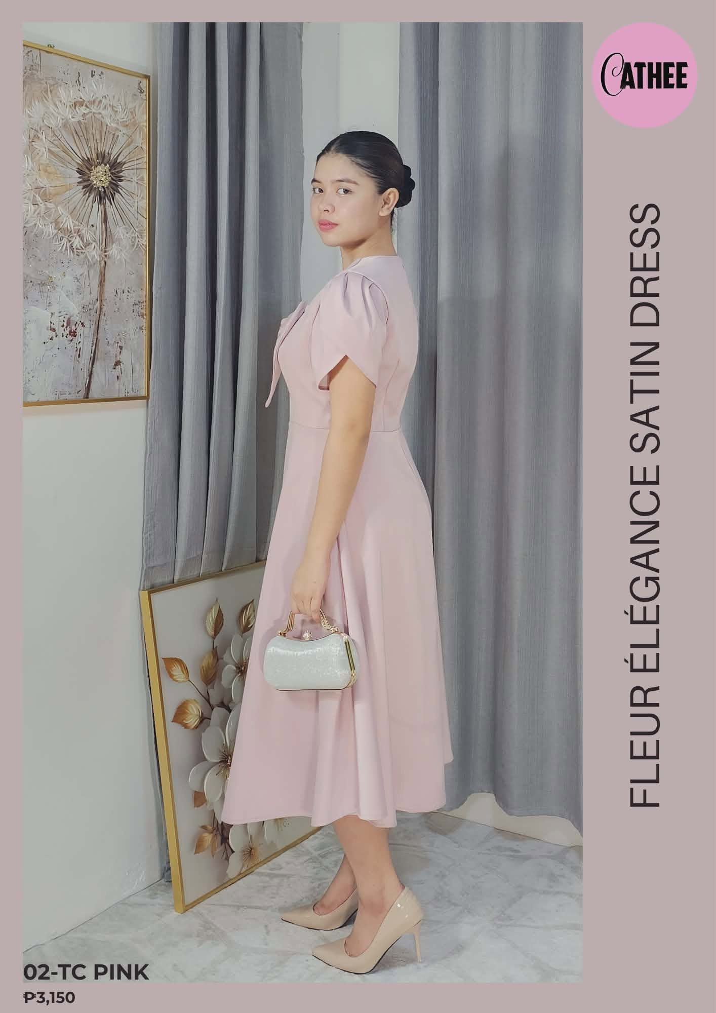 Fleur Élégance Satin Dress_thumbnail_3