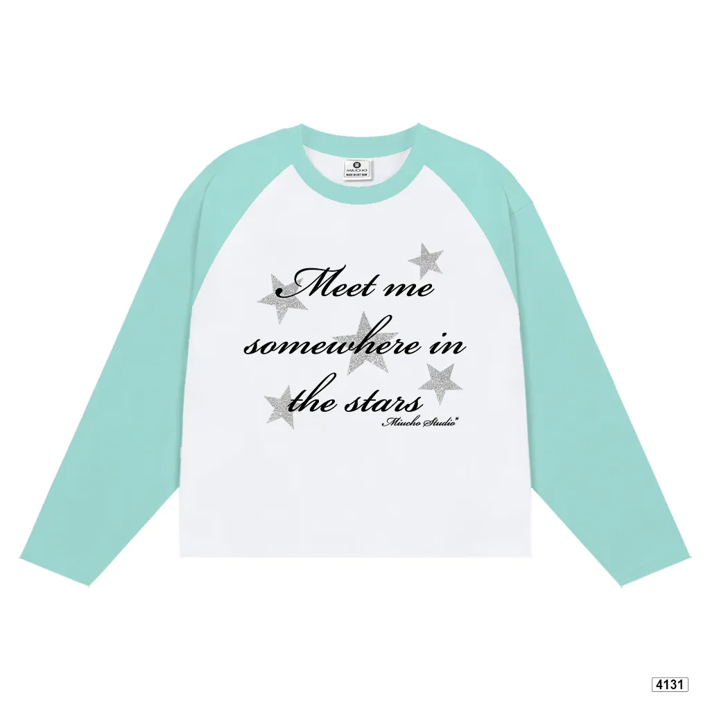 Áo thun tay dài form boxy phối raglan basic Miucho 4131_thumbnail_9