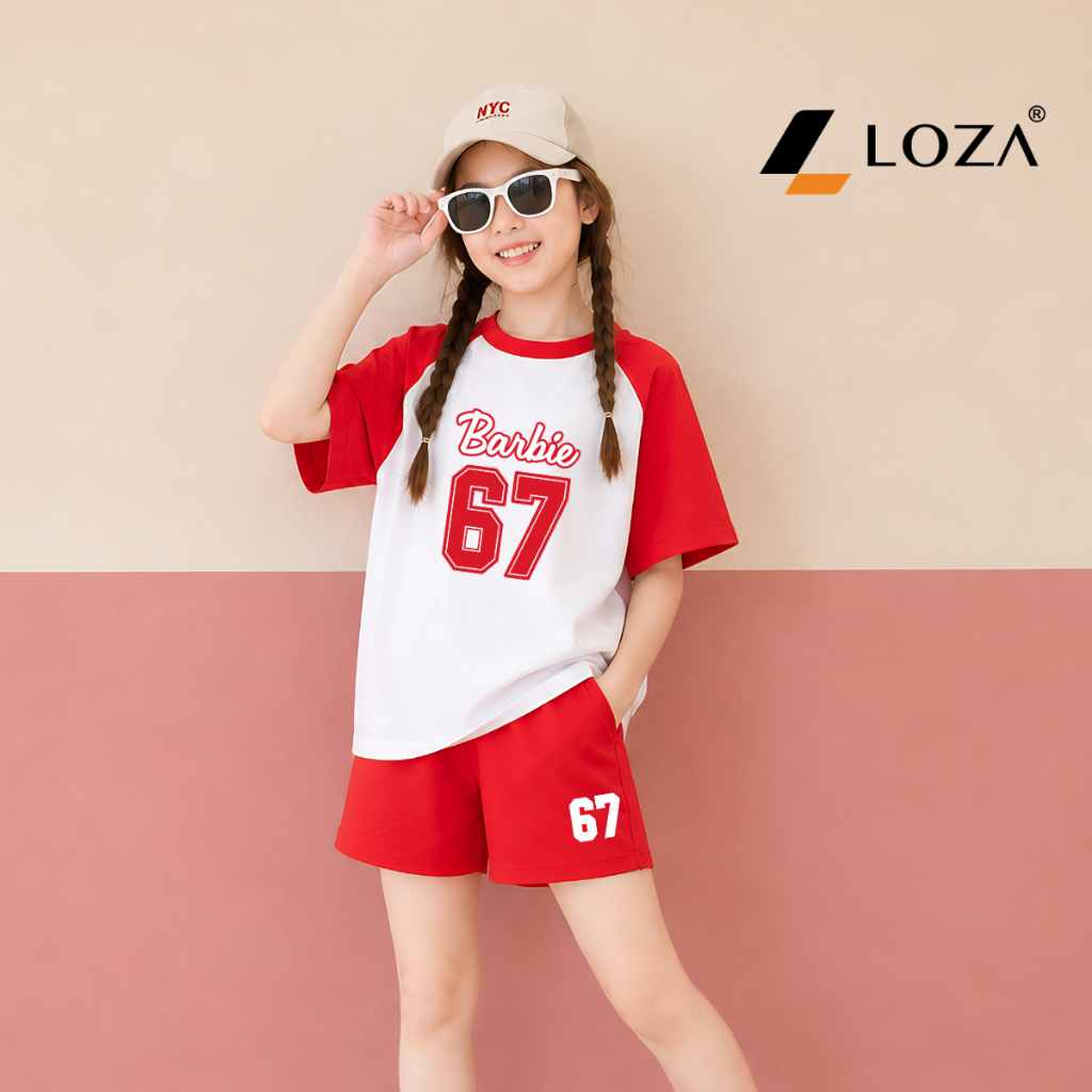 Set bộ phối màu bé gái hình Barbie 67 - Loza Kids FB689_thumbnail_2