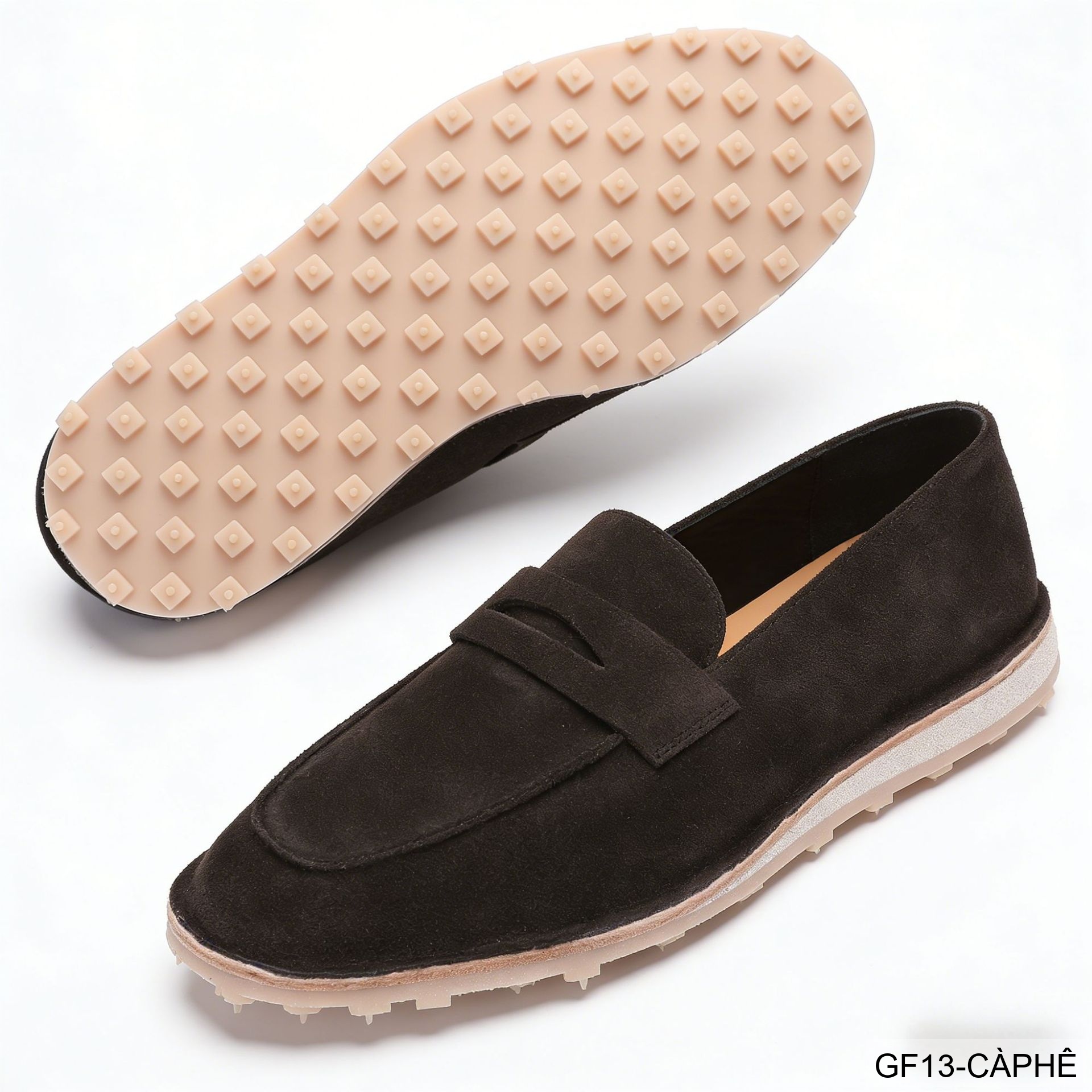 GF13 - Giày lười nam đế mềm kiểu Moccasin mùa hè - Da nubuck thoáng khí_thumbnail_3