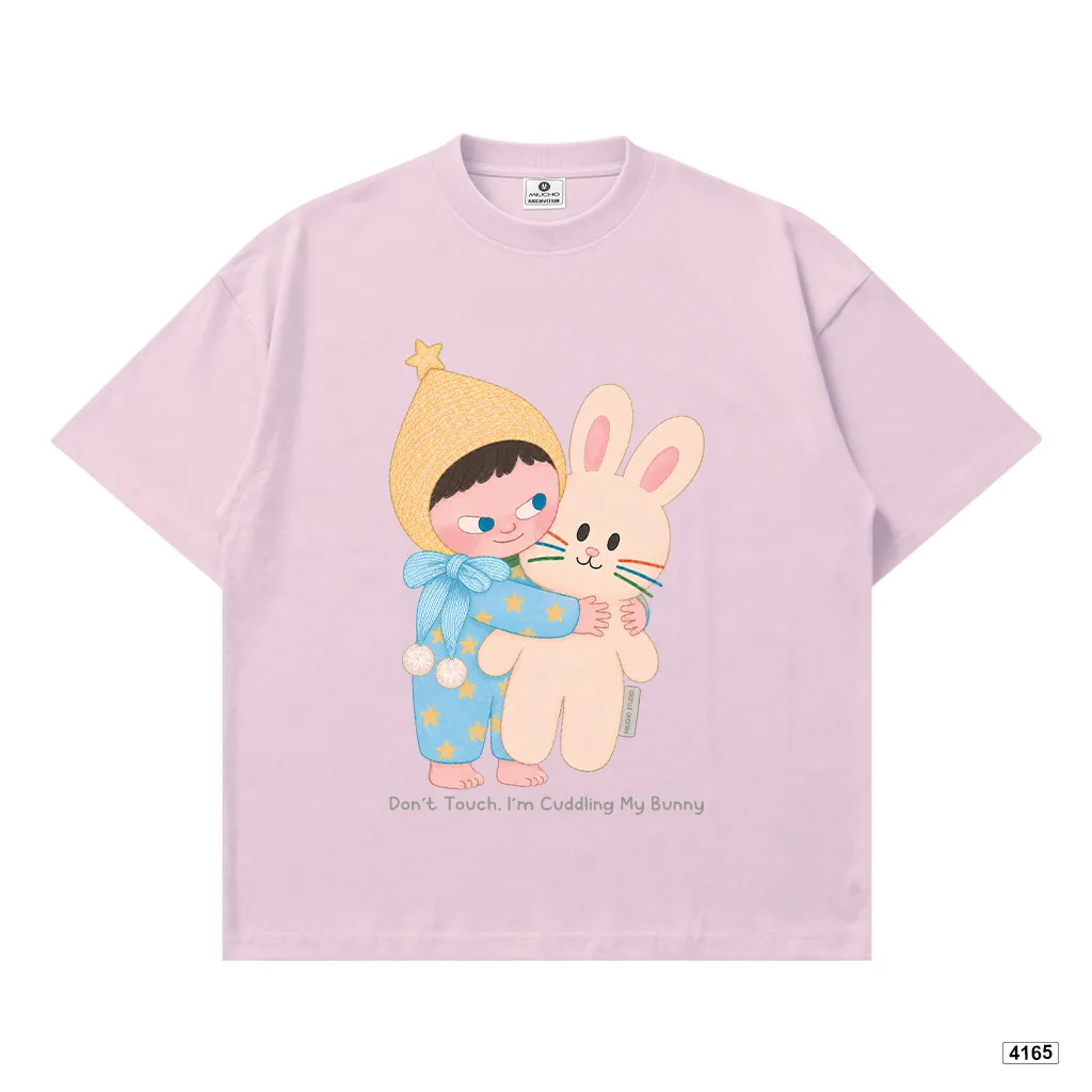 Áo thun nữ form boxy hoạt hình thỏ bông đáng yêu Miucho 4165_thumbnail_9
