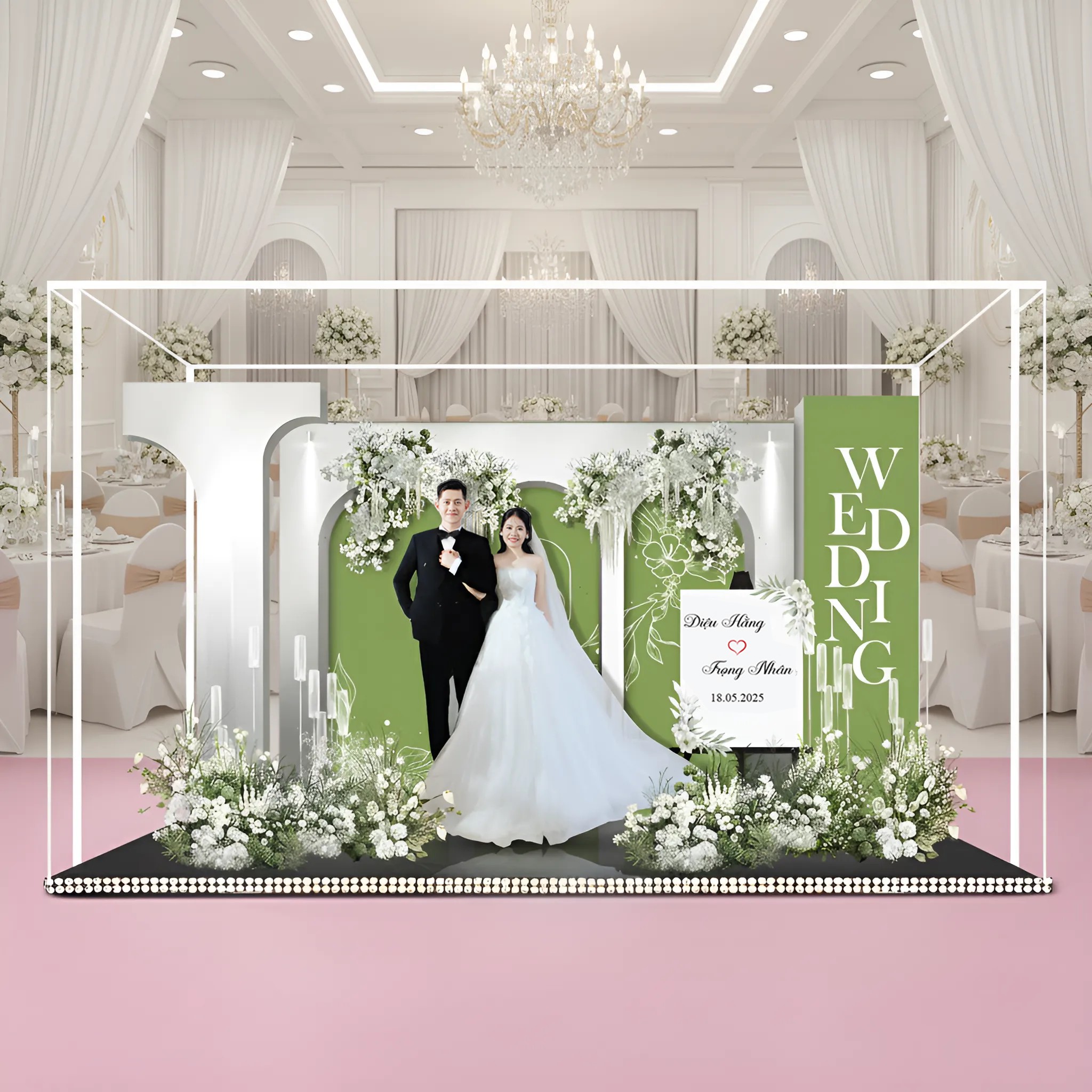 Standee Đám Cưới – Mô Hình Mica 3D Trang Trí, In Ảnh Theo Yêu Cầu, Quà Cưới Decor (Tặng Hộp+ Túi) - Size tính theo chiều ngang_thumbnail_11
