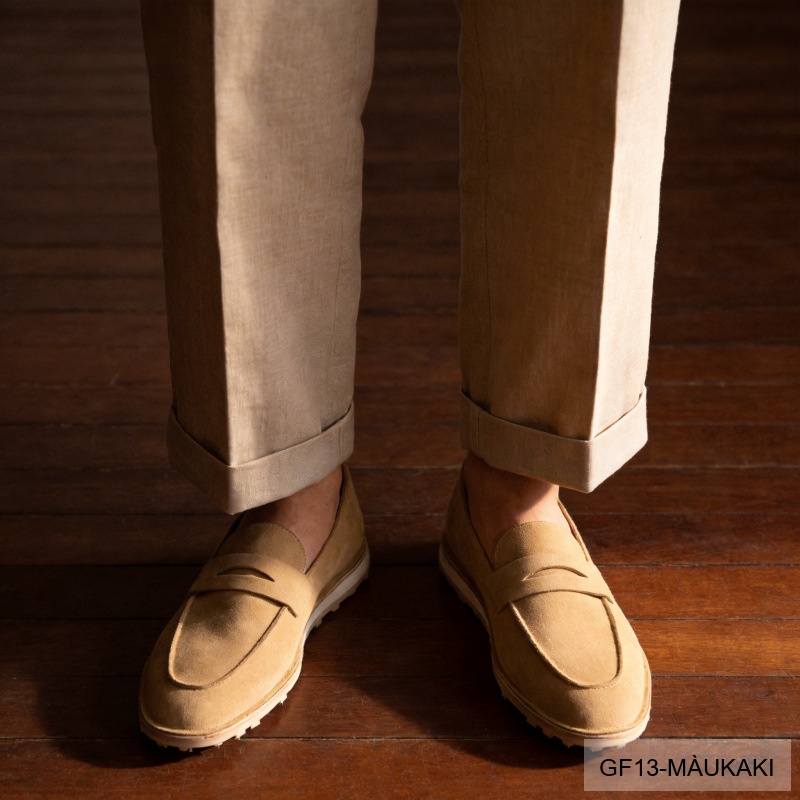 GF13 - Giày lười nam đế mềm kiểu Moccasin mùa hè - Da nubuck thoáng khí_thumbnail_17