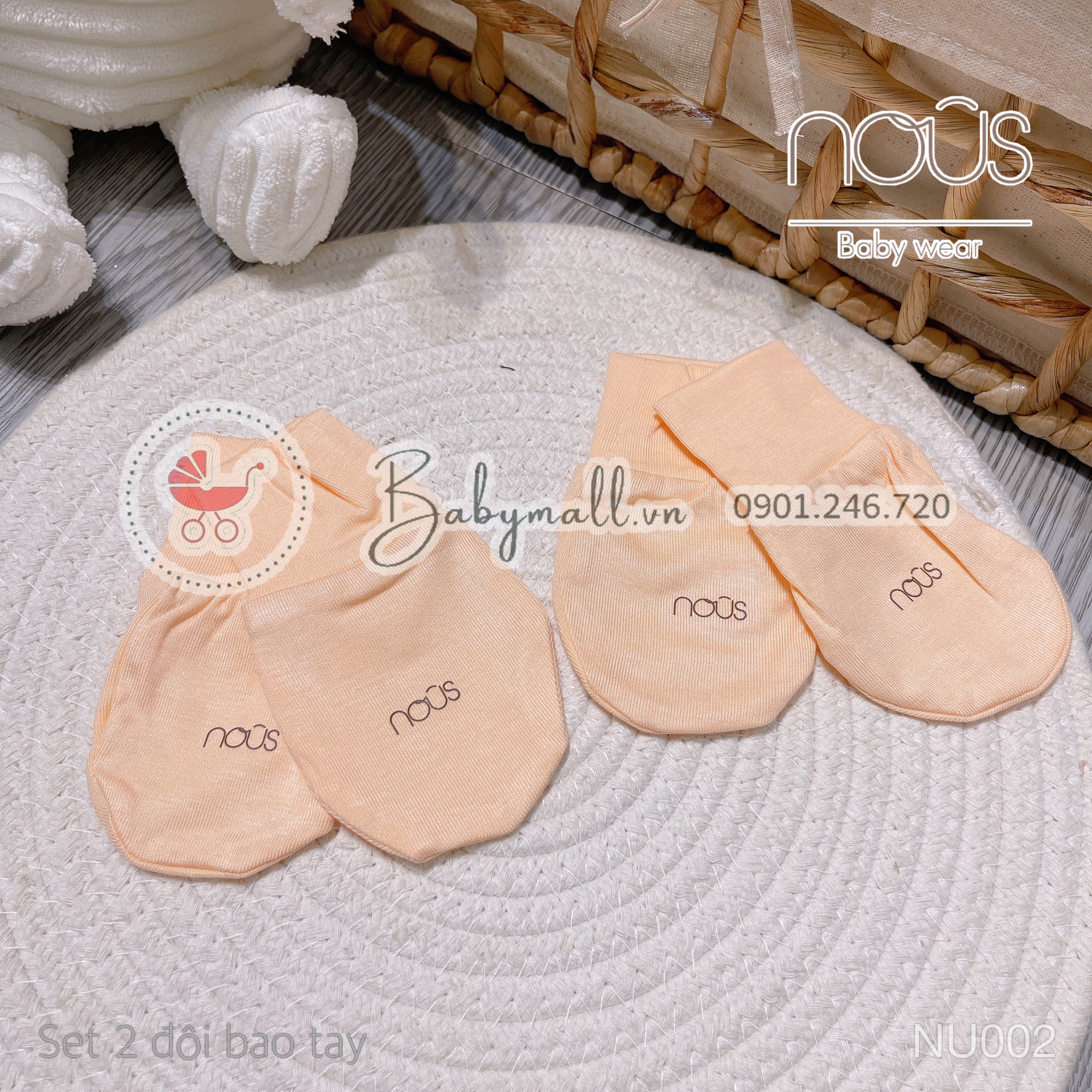 Set 2 đôi bao tay NOUS